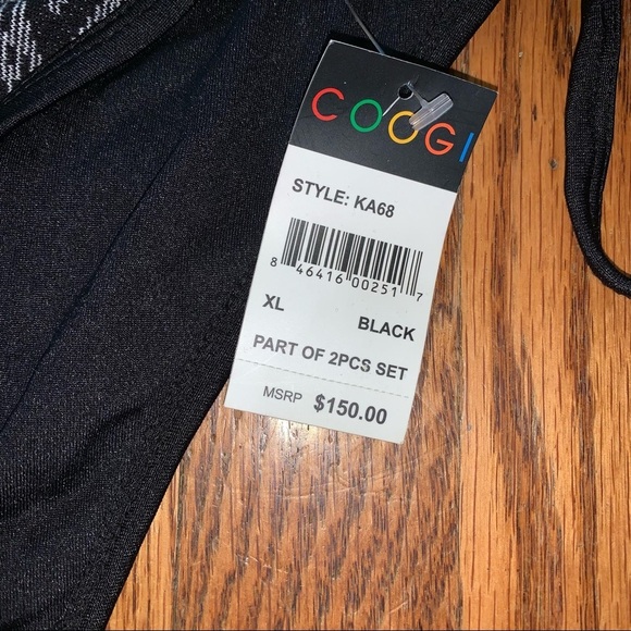 COOGI Black & White Bikini Bottoms XL Extra Large - Picture 5 of 9